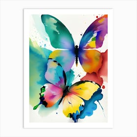 Colorful Butterflies 185 Art Print