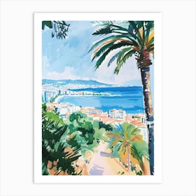 Travel Poster Happy Places Malaga 3 Art Print