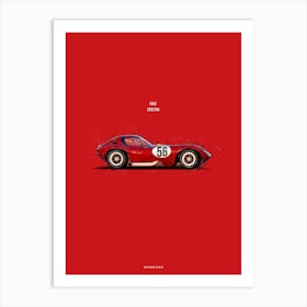 Cars in Colors, Cheetah V8 Art Print