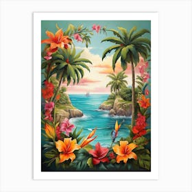 Tropical Paradise art print 2 Art Print