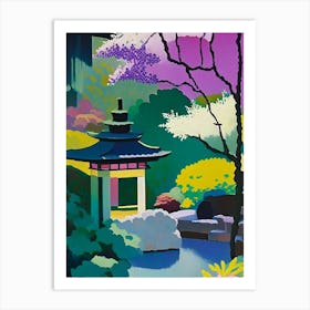 Ryoan Ji Garden, 1, Japan Abstract Still Life Art Print