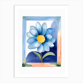 Blue Daisy Art Print