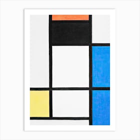 Composition Background, Piet Mondrian Art Print