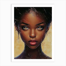 Black Woman Portrait 1 Art Print