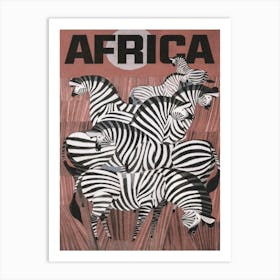 Africa Vintage Travel Poster Art Print