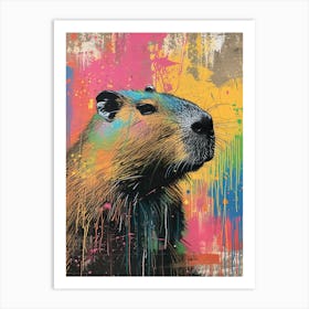 Capybara Street Art Graffiti Art Print