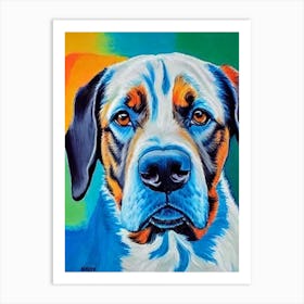 Rottweiler Fauvist Style Dog Art Print