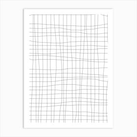 Grid White Art Print