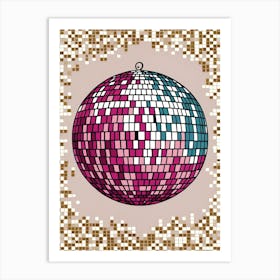 Disco Ball Vector 2 Art Print