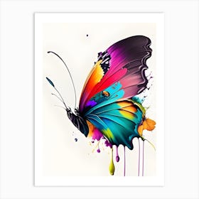 Pouredbutterfly Art Print