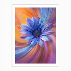 Abstract Flower Painting Art Print