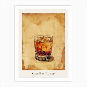 Old Fashioned Tile Poster 4 Art Print