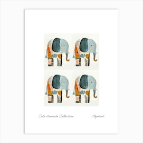 Cute Animals Collection Elephant 1 Art Print