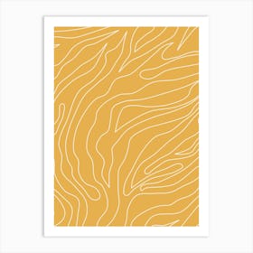 Minimal Abstract Yellow Art Print