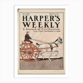 Harper's Weekly, A Journal Of Civilization, New York, November 24 1900, Edward Penfield Art Print