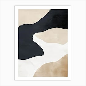 Subtle Curves Minimalist Style Art Print