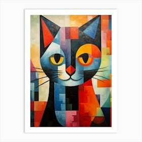 Cat Abstract Pop Art 8 Art Print