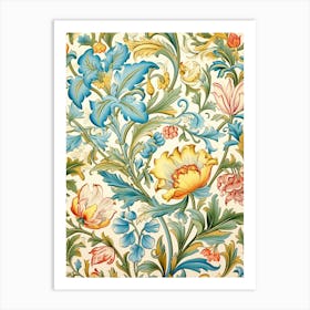 Floral Wallpaper 94 Art Print