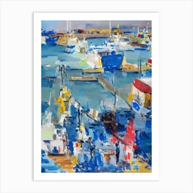 Port Of Balboa Panama Abstract Block harbour Art Print