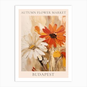 Autumn Flower Market Poster Budapest Art Print