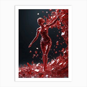 Shattered Woman Art Print