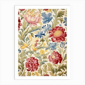 Floral Wallpaper 86 Art Print