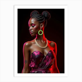 Beautiful African Woman 1 Art Print