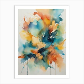 Abstract Watercolor Painting 4 Art Print