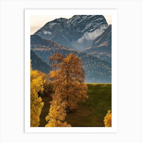 Autumn In The Alps 4 Art Print