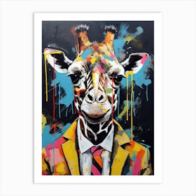 Disco Giraffe 5 Art Print