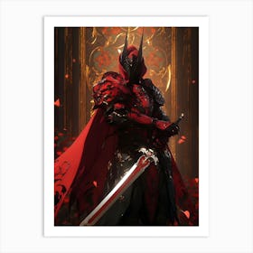 Red Knight Art Print