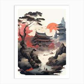 Asian Landscape Art Print