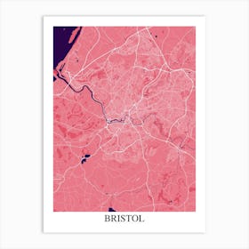 Bristol Pink Purple Art Print