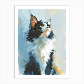 Cat Painting 7 Art Print