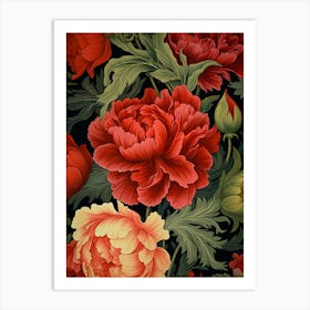 Peony Wallpaper Art Print