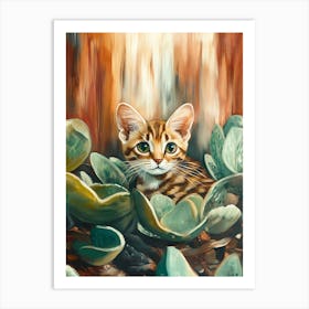 Bengal Kitten Art Print