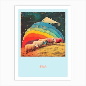 Sheep Baa Poster 3 Art Print