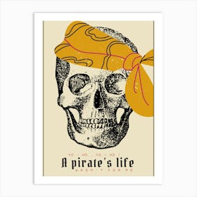 Pirate Skull Art Print