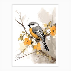 Bird On A Branch 1 Art Print