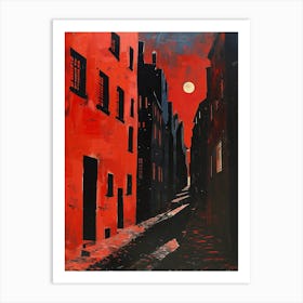 Red Street Art Print