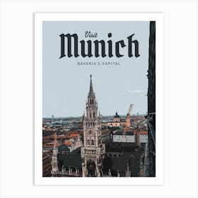 Visit Munich Art Print