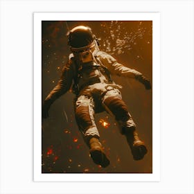 Astronaut In Space 2 Art Print