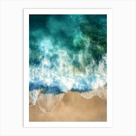 Aerial View Of The Ocean 4 Art Print