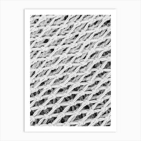 Close Up Of A Fishing Net Art Print