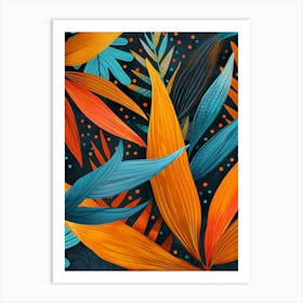 Tropical Leaves 144 Art Print