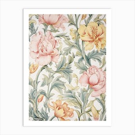 Floral Wallpaper 90 Art Print