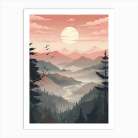 Sunset Landscape 2 Art Print