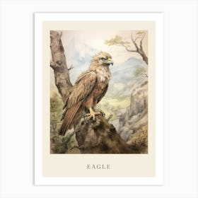 Beatrix Potter Inspired  Animal Watercolour Eagle 1 Art Print