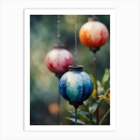 Hanging Lanterns Art Print