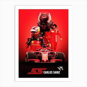 Carlos Sainz Jr 1 Art Print